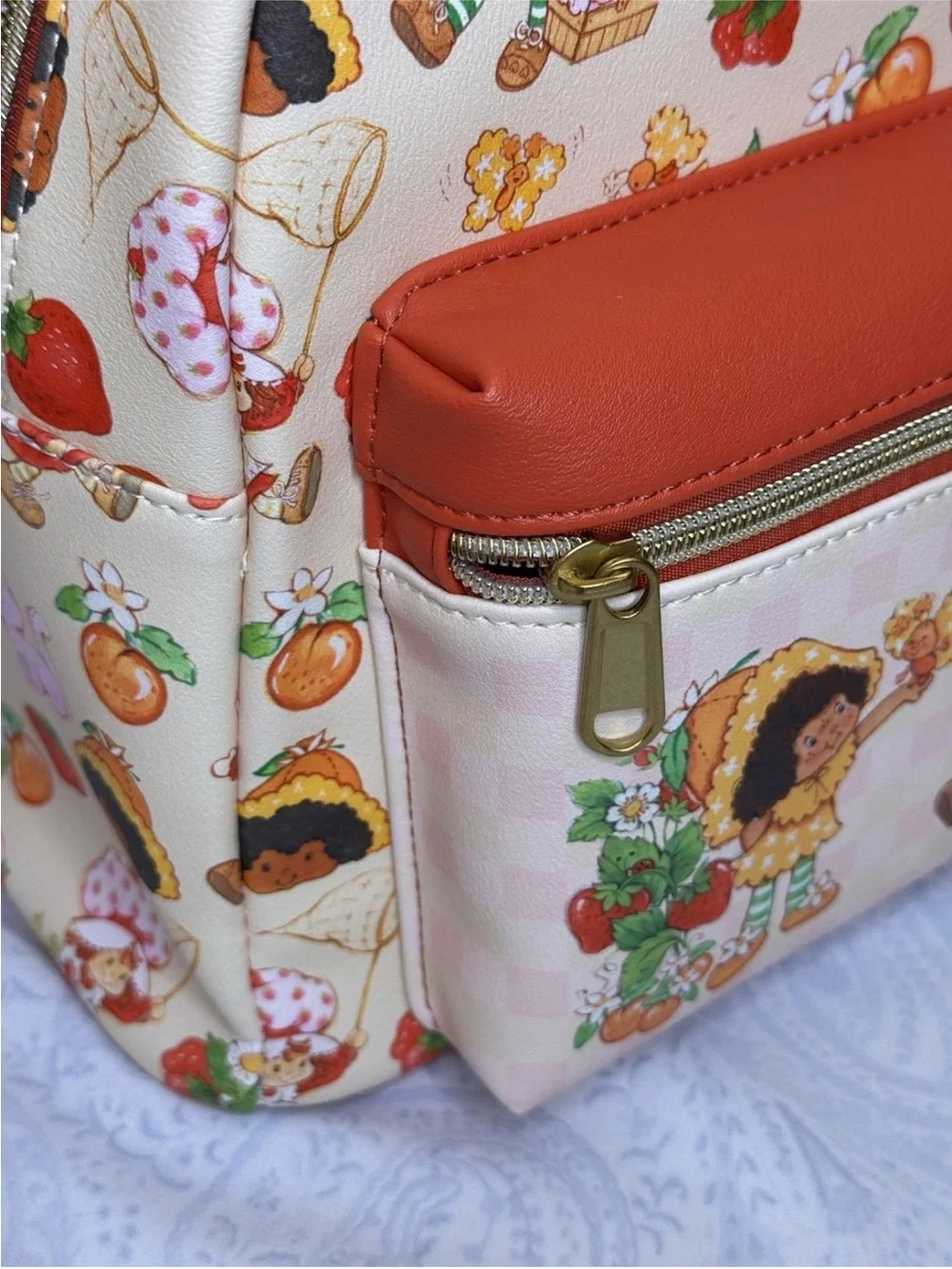 Loungefly Strawberry Shortcake & Orange Blossom Faux Pebbled Leather Set